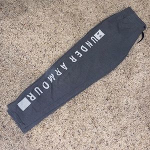 Under Armour grey sweat pants.